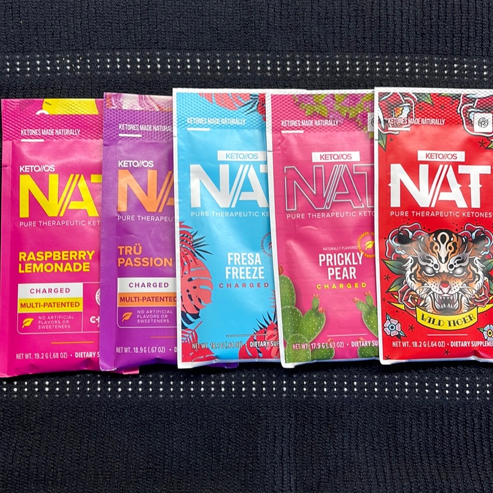 5 pack Pruvit Keto/Os NAT charged Variety Pack